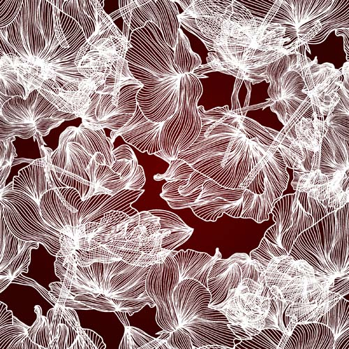 Каталог Картина цветы: Бесшовные | Wall-Style