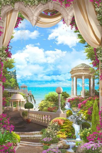 Каталог Фотообои фреска с видом на море:  | Wall-Style