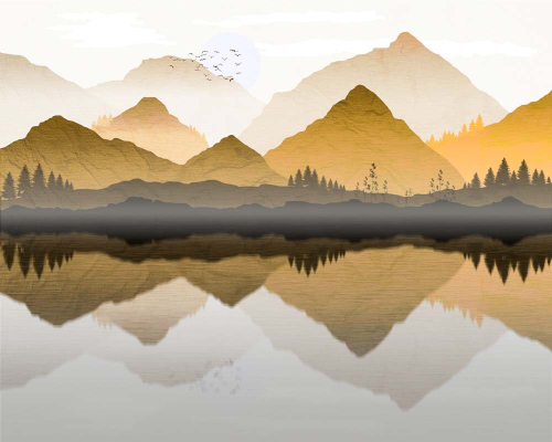 Каталог Картина туман над песочными горами: Природа | Wall-Style