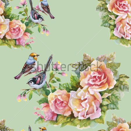 Каталог Картина птицы: Бесшовные | Wall-Style