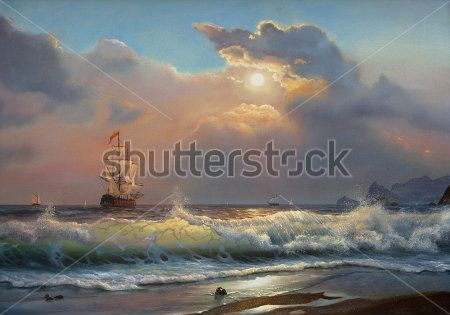 Каталог Картина парусник в море: Арт | Wall-Style