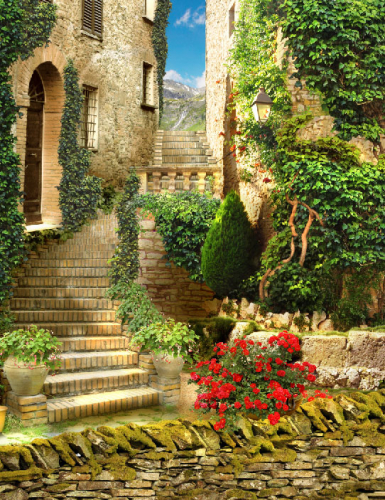 Каталог Картина старый город: Современная фреска | Wall-Style