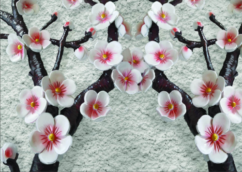 Каталог Фотообои барельеф с веткой сакуры:  | Wall-Style