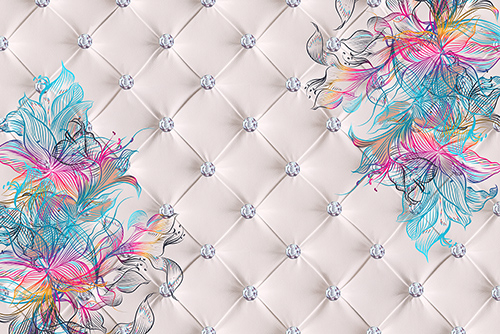 Каталог Фотообои цветы на коже:  | Wall-Style