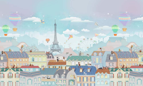 Каталог Картина домики в париже: Детские | Wall-Style