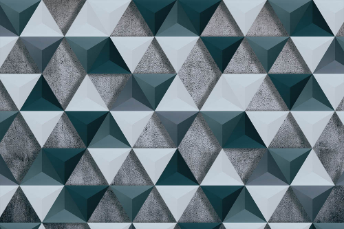Каталог Картина зеленые треугольники: 3Д | Wall-Style
