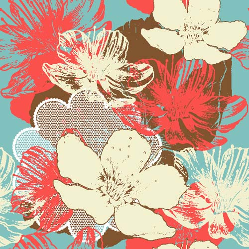 Каталог Картина цветы: Бесшовные | Wall-Style