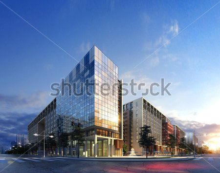 Каталог Фотообои бизнес центр:  | Wall-Style