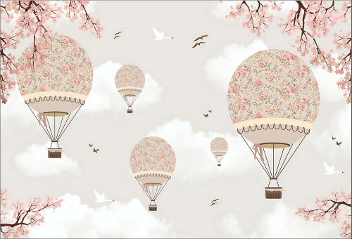 Каталог Фотообои воздушные шары :  | Wall-Style