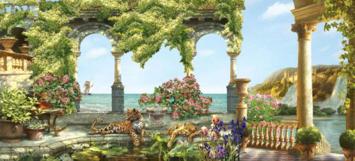 Каталог Картина вид на море: Современная фреска | Wall-Style