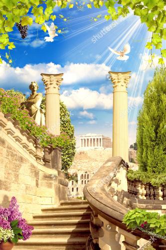 Каталог Картина старый город: Современная фреска | Wall-Style