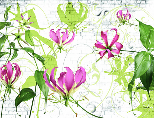 Каталог Фотообои розовые цветы:  | Wall-Style