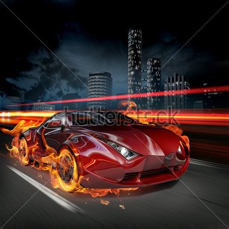 Каталог Фотообои огнянное авто:  | Wall-Style