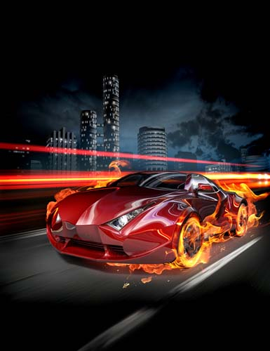 Каталог Фотообои авто в огне:  | Wall-Style