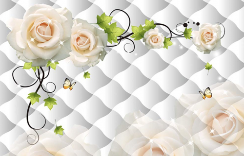 Каталог Фотообои блестящие розы:  | Wall-Style