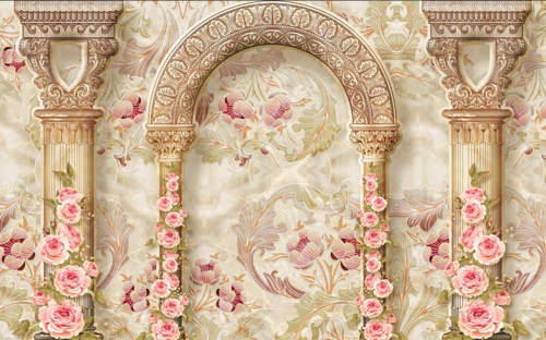 Каталог Фотообои барельеф с колоннами:  | Wall-Style