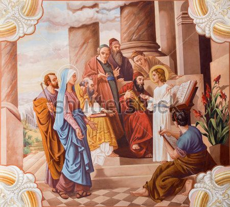 Каталог Картина иисус учит в храме: Фреска | Wall-Style