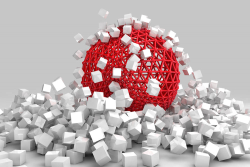 Каталог Картина красный мяч: 3Д | Wall-Style