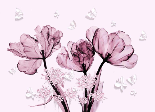 Каталог Картина необычные тюльпаны: Цветы и растения | Wall-Style