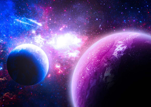 Каталог Картина планеты в космосе: Небо и космос | Wall-Style