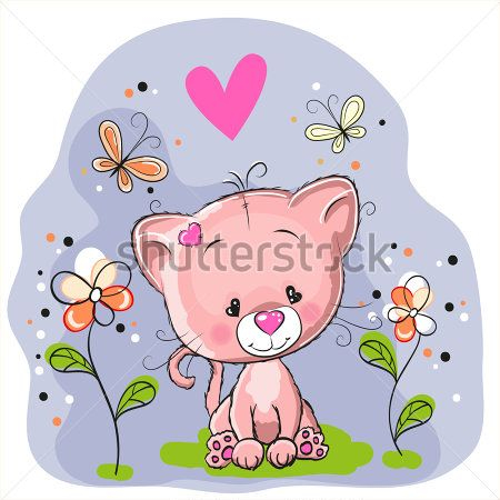 Каталог Картина котенок: Детские | Wall-Style