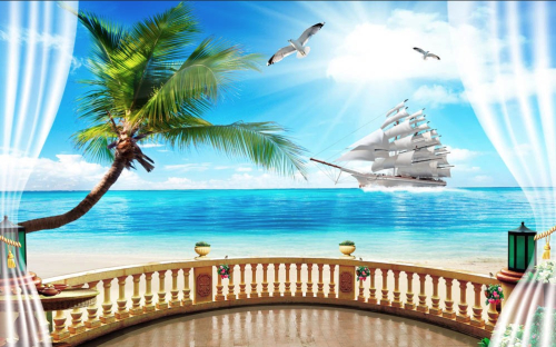 Каталог Фотообои большой балкон:  | Wall-Style