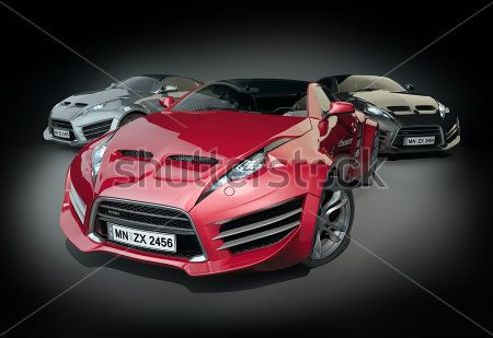 Каталог Картина красная машина: Техника и транспорт | Wall-Style