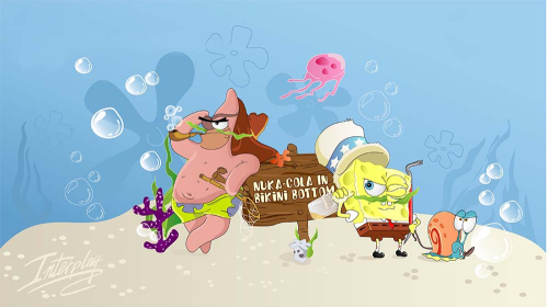 Каталог Фотообои спанч боб на пляже:  | Wall-Style