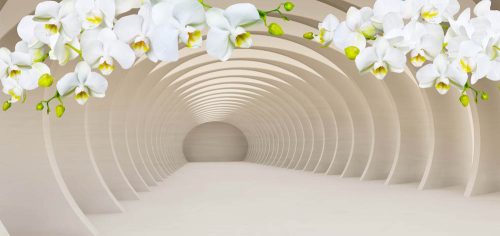 Каталог Фотообои тоннель с орхидеями:  | Wall-Style