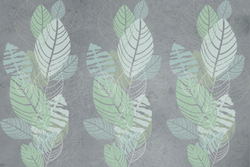 Каталог Фотообои паттерн с листьями:  | Wall-Style