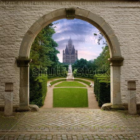 Каталог Картина замок: Архитектура | Wall-Style