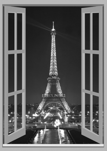 Каталог Картина окно в париж: Вид из окна | Wall-Style