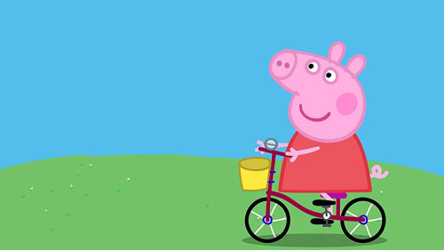 Каталог Картина свинка пеппа на велосипеде: Мультфильмы | Wall-Style