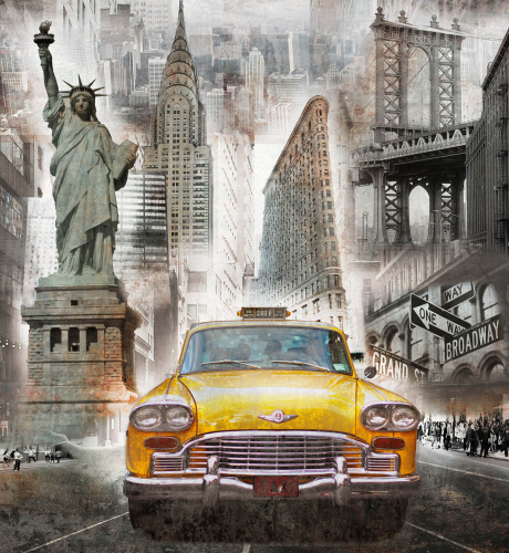 Каталог Фотообои винтажный нью йорк:  | Wall-Style