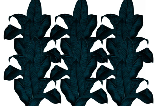 Насыщенные банановые листья