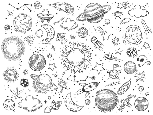 Каталог Картина нейтральный космос: Детские | Wall-Style