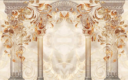 Каталог Фотообои барельеф с 3д колоннами:  | Wall-Style