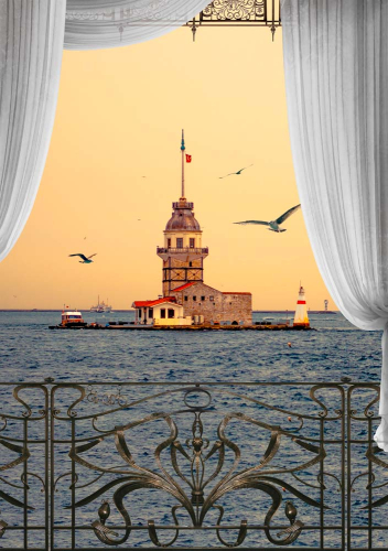 Каталог Картина балкон: Фреска | Wall-Style