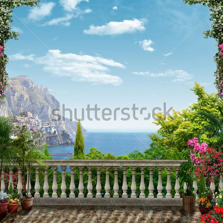 Каталог Картина вид на старый город: Современная фреска | Wall-Style