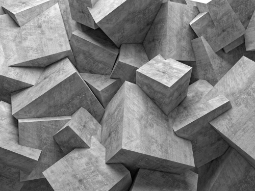 Каталог Картина бетонные глыбы: 3Д | Wall-Style