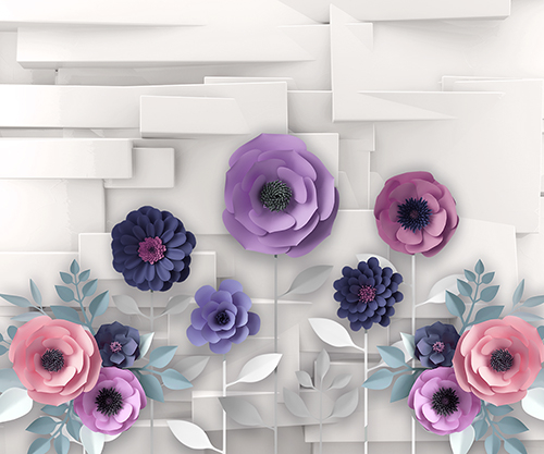 Каталог Фотообои бумажные цветы на фоне:  | Wall-Style