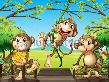 Каталог Картина обезьны: Детские | Wall-Style