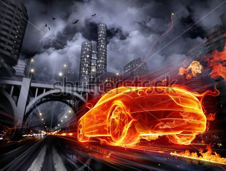 Каталог Фотообои огнянное авто:  | Wall-Style
