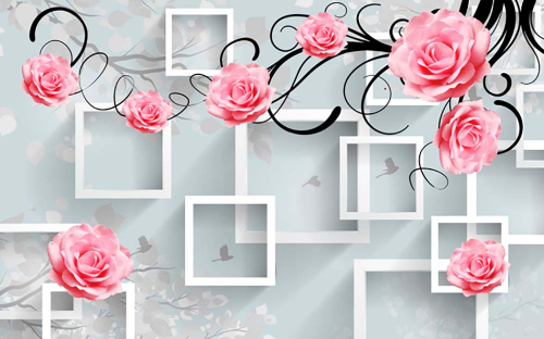 Каталог Фотообои розы с черной основой:  | Wall-Style