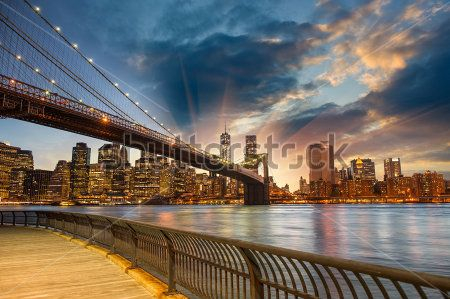 Каталог Фотообои бруклинский мост:  | Wall-Style