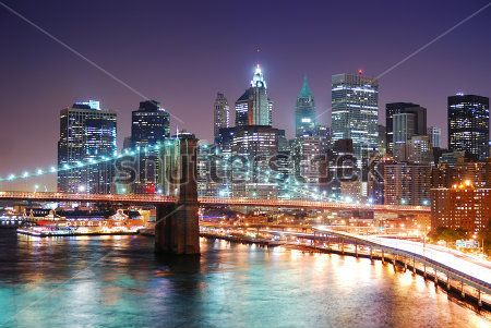 Каталог Картина бруклинский мост: Города | Wall-Style