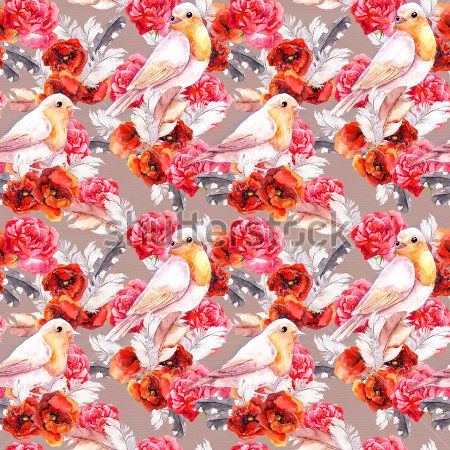 Каталог Картина птицы: Бесшовные | Wall-Style