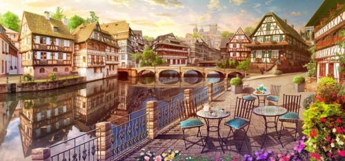 Каталог Картина старый город: Современная фреска | Wall-Style