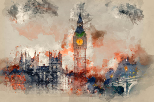 Каталог Картина открытка с лондоном: Арт | Wall-Style