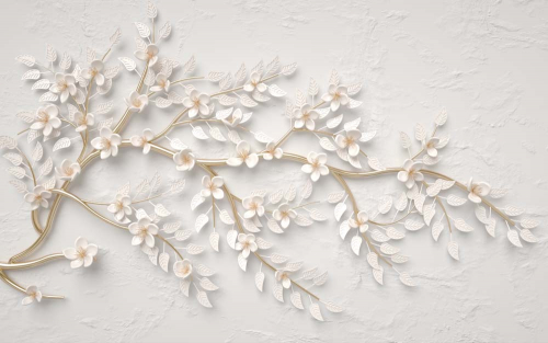 Каталог Фотообои барельеф с цветущей веткой:  | Wall-Style